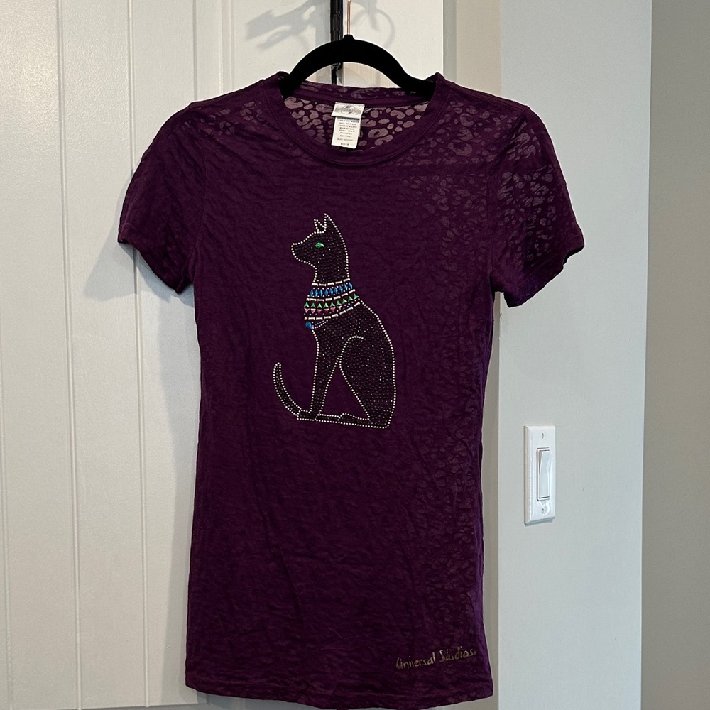 Universal Studios Purple Patterned T-Shirt